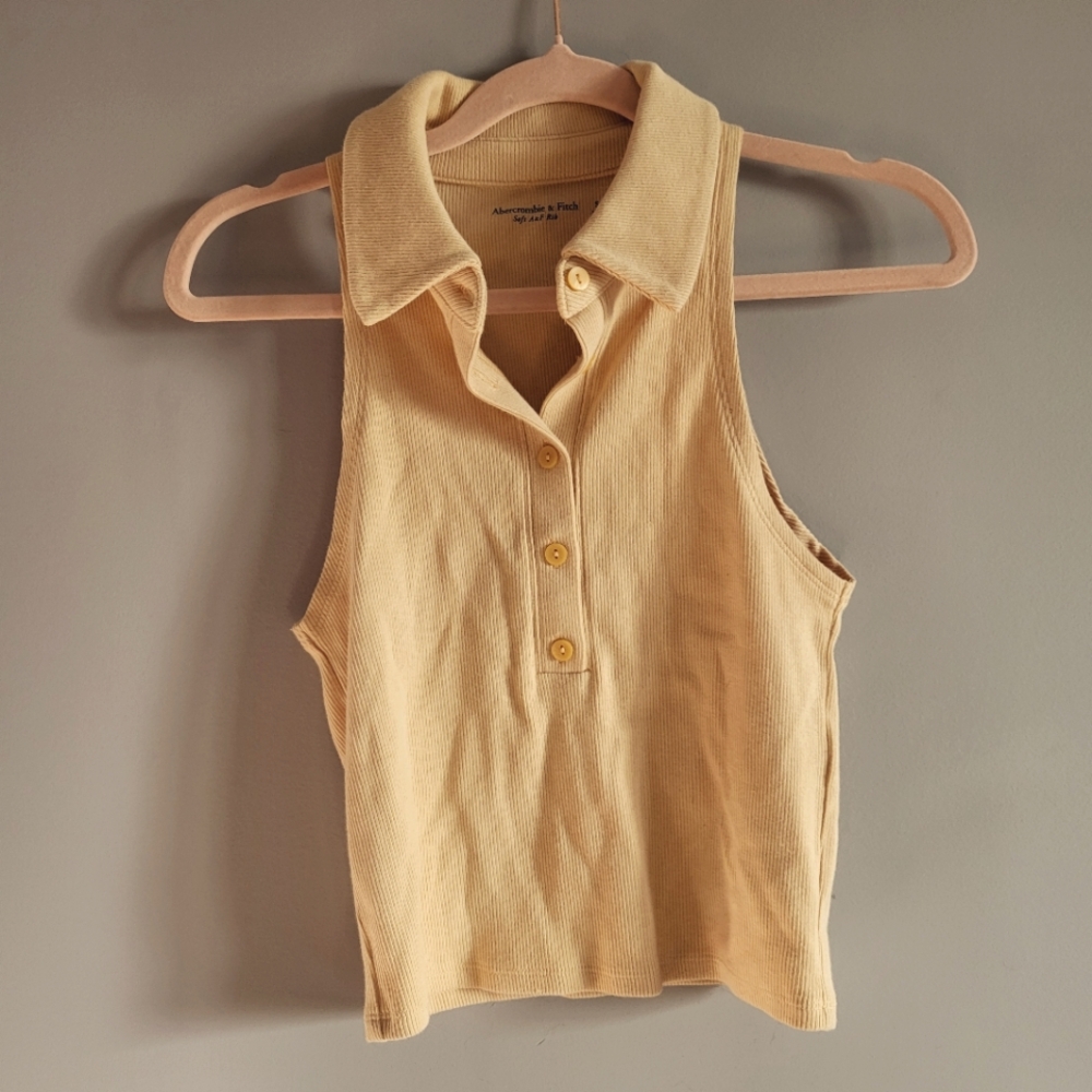Abercrombie soft a&f rib knit tank top